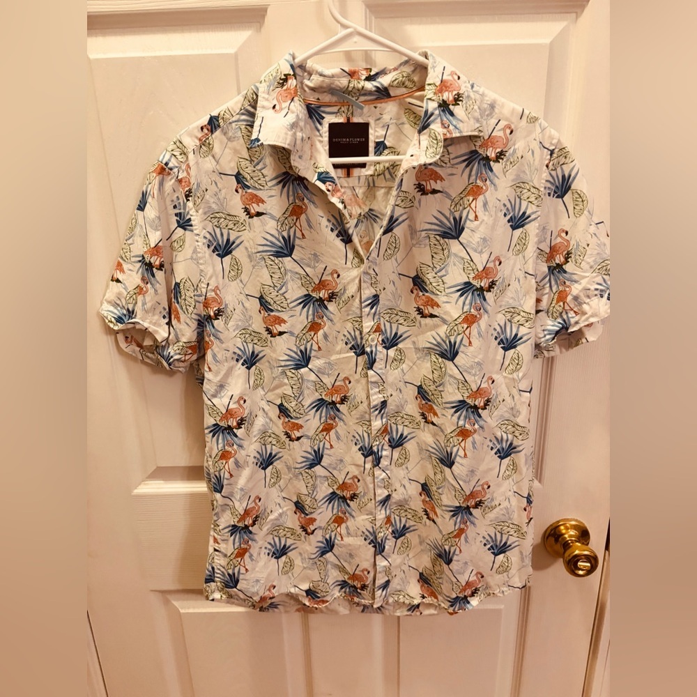 Floral Print Short Sleeve Shirt